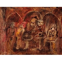 Tassaduq Sohail, 8 x 10 Inch, Oil on Board, Figurative Painting, AC-TS-033